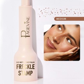 Freckle Stamp with Five Dots for Realistic Makeup Looks, Soft Touch Faux Freckle Pen for Easy Glam, Ideal for Summertime Picnics and Carefree Style Trends:_2#MEDIUM