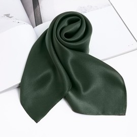 STARWHISPER 100% Pure Mulberry Silk Square Scarf27 x27 Lightweight Neckerchief Hair Scarf Headscarf Night Sleeping