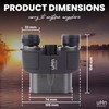 uHn OUTDOORS 20x25 High Powered, HD Compact Binoculars for Adults