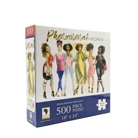 African American Expressions Set of 3 500-Piece Puzzle Assortment