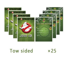 25PCS Ghostbusters Party Invitation Cards for Kids Adults,Join Us Invitations H.hibiscus 0