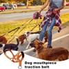 2Pcs Muzzle Leash for Heavy Pullers, Dog Over Mouth Training