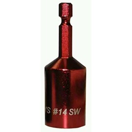 Everflow Sammys 8114910#14 SW Nut Driver Designed for Concrete/Wood, Automatically Spins, Fast & Safe Installation, Unique Style With Easy Adjustment, Installation Tool, Durable Construction - (Red)