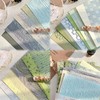 Aromoty 30 sheets A4 size Textured Scrapbook Paper&Mesh Fabric set