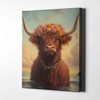 Spiffing Prints Beachside Beasts – Highland Cow – Floral Crown