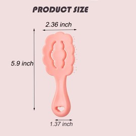 Small Dog Grooming Brush,Cloud Shape Puppy Brush Detangling Dog Hair Brushes for Wet or Dry - Perfect for Shih Tzus, Yorkies, Maltipoos - Ideal Puppy Hair Brushes for Maltese and Small Breeds (Pink)