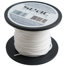 SEAC Unisex's Dyneema for Spearfishing, 50 mt, Waxed White, Ø1.1mm
