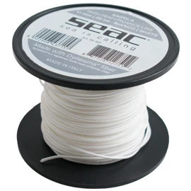 SEAC Unisex's Dyneema for Spearfishing, 50 mt, Waxed White, Ø1.1mm