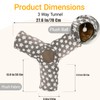 LUCKITTY Cat Tunnel Toy- 3 Way-Shaped, Gray Star Pattern, Soft