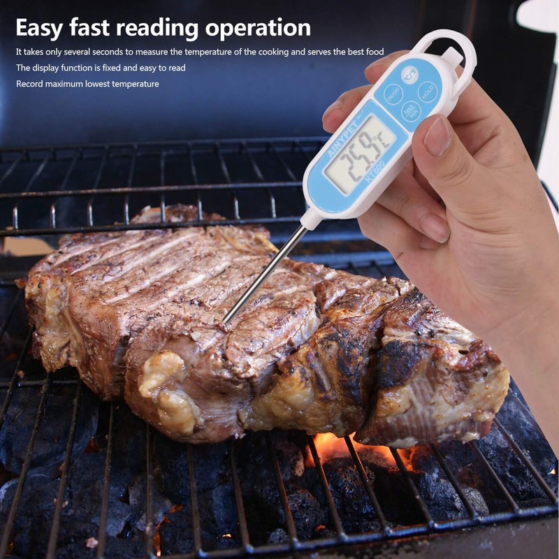IPx7 Waterproof Digital Meat Thermometer, GXSTWU Instant Read Food Thermometer