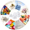 Plastic Cosmetic Jar*24, Transparent & Visible Sample Container Jar, Transparent