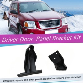 Zyklonix Door Panel Bracket Front and Rear Left Driver Side, for 2002-2009 GMC Envoy Ascender 2003-2008 Saab 9-7x 2005-2009 (Driver 1 Pair)