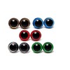 100PCS(1 Box) 10mm Plastic Safety Screw Eyes with Washer -
