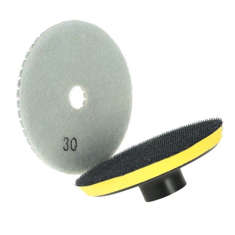 11pcs 4-inch Diamond Wet Polishing Pads Grinding Disc + 1pc