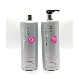 KENRA PLATINUM COLOR CHARGE SHAMPOO & CONDITIONER LITER DUO SET - 31.5oz ea