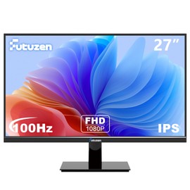Futuzen Gaming Monitor 27 Inch Computer Monitor IPS FHD 1080p 100Hz Refresh Rate Low Blue Light LED Monitors Anti Glare Screen Wall mountable D-Sub HDMI & VGA Ports