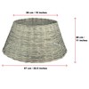 Christmas Tree Base Skirt Ring Xmas Willow Wicker Stand Cover