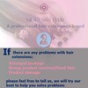 Moresoo Nanoring Real Hair Extensions, 45 cm, Root Brown to