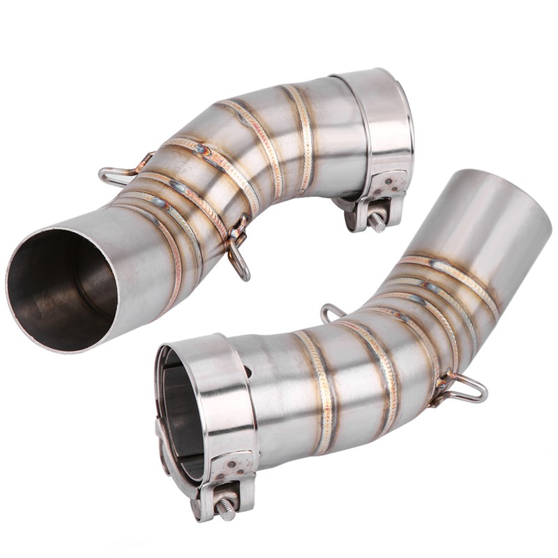 Motorcycle Full Exhaust System Middle Pipe Link Connect for Kawasaki