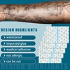 YeahBoom 50PCS Wasserdicht Transparent Bandage,16cm*19cm Wasserdichtes Pflaster,Selbstklebender Verband Tattoo,Wasserdichte Pflaster