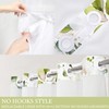 Tititex No Hooks Snap in Liner Blooming Bright White Floral