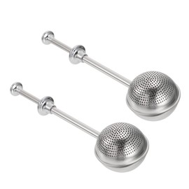 Ciieeo 1 Set Retractable Stainless Steel Tea Infuser Spice Filter Cooking Infuser for Dusting Flour Cocoa Powder Spices Easy to Clean Convenient for Home Baking Tea Lovers