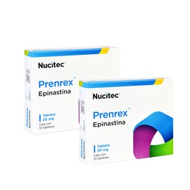 Prenrex Epinastina 20 mg: Alivio Efectivo para Alergias - Pack con 20 Tabletas | Nucitec Laboratorios | Genérico de Flurinol