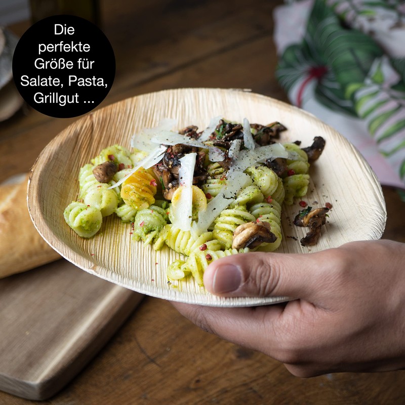 Moritz & Moritz 25-Piece Palm Leaf Tableware Round – 25