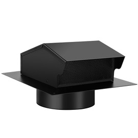 8 Inch Roof Vent With Damper and Grille That,Preventing Airflow Backflow and Debris From Entering the Duct,Removable Roof Vent Cover,For Venting Systems or Dryer Vent Covers,Made of Stainless Steel