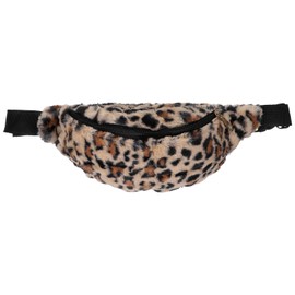 Leopard Print Chest Bag Belt Bag Messenger Shoulder Bag for Running Hiking, brown