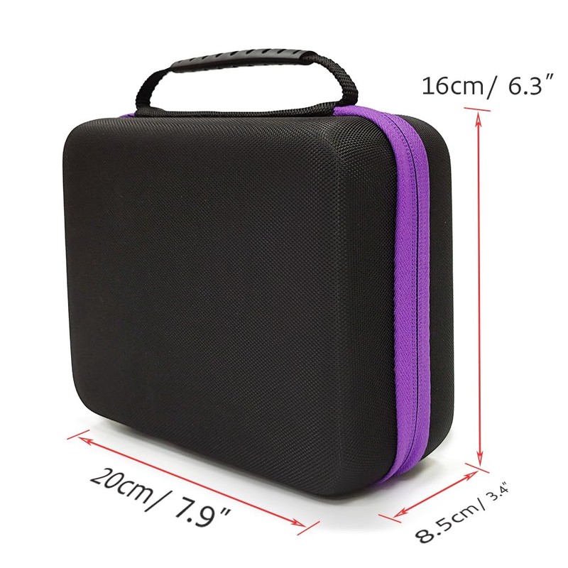 Rigute 30 Bottle EVA Essential Oils Organizer - Holds 5ml,