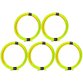 Weed Eater String, 5 Packs Weed Wacker String 14 Ft Premium Nylon Universal Replacement .095’’ Trimmer Line for Medium& Heavy Grass&Weeds (Green + Orange)