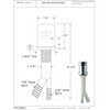 Westbrass Air Gap Kit with Skirted Brass Cap, Polished Brass,