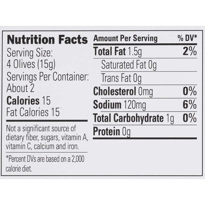 Pearls California Grown 16 Cups 1.2oz Pitted Black Olives Snack