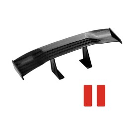 Yourkar Car Spoiler Wing, Carbon Fiber Auto Exteriores Rear Tail Wings, ABS Automotive Mini Tiny Trunk Spoiler for Most Vehicles, Universal Car Accessories (Black Carbon Fiber, Small)