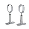 DOJA Barcelona Wardrobe Rail Oval Wall Mount Cabinet Rail Centre