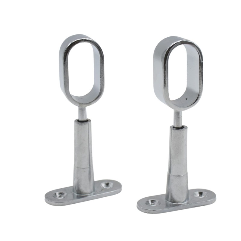 DOJA Barcelona Wardrobe Rail Oval Wall Mount Cabinet Rail Centre