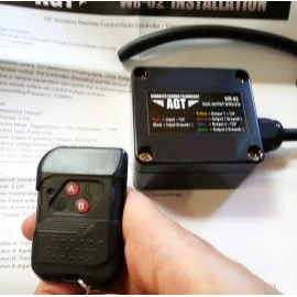 AGT 12V DC RF Wireless Remote Control & 2 Channel Toggle Switch 2 Transmitter