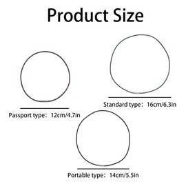 15 Pcs Elastic Bands Set - 3 Sizes & 3 Colors (Blue/Black/Brown) for Standard, Traveler, Passport Size Notebooks - Secure Closure Bands for Journals, Planners & Refills