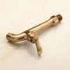 Antique Brass Bathroom Washing Machine Wall Mounted Tap with Handle