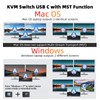 KCEVE KVM Switch 2 Monitors 2 Computers USB C