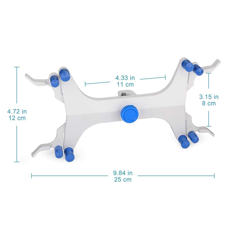 StonyLab Aluminum Double Burette Clamp, Adjustable Double Burette Clamp Buret