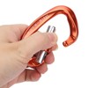 Mountaineering D Locking Carabiner Clips Alloy Heavy Duty Carabiner for