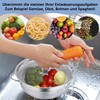 Joyfair Stainless Steel Small Pasta Strainer Kitchen Strainer with Handles,