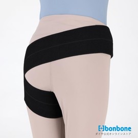 (Official) Hip Supporter, Slim Hip Supporter, 391 Bonbonbonbonbonbonbone Dia Industry, Stability, Joint Pain, Osteoporosis, Rehabilitation, Sports, Postpartum Care, Hip (Black)
