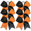 6PCS Glitter Cheer Bow Large Cheer Bows Rhinestones Hair Bows