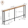 Keelian 70" Narrow Console Sofa Table - 2 Power Outlets