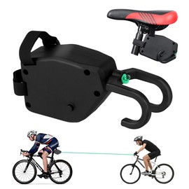 Bicycle Trailer Rope for Children 2.5 m - Pull Rope for Children - Bicycle Tow Rope Children - Bicycle Tow Rope Follow Me for MTB All Bicycle Poles, Children's Bicycle (Black)