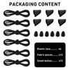 UamGlsob 3 Pairs Elastic Shoe Laces for Hey Dude Shoes,