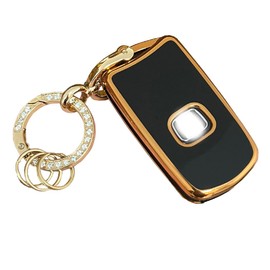 Rilnaewn Keyless Entry Systems for Acura Key Fob Cover Fit for Honda Accord Acura MDX RDX TL TSX ZDX (Black)